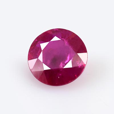 Natural 5.4x5.4x3.7mm Faceted Round Ruby