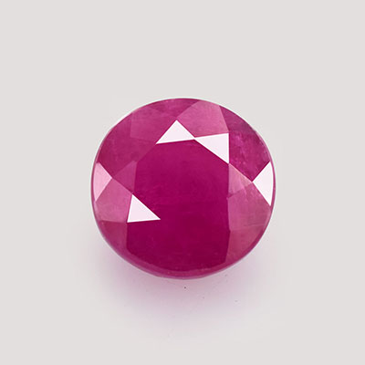 Natural 5.9x5.9x3.7mm Faceted Round Mozambique Ruby