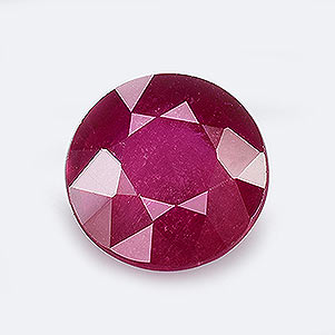 Natural 6.8x6.8x4.3mm Faceted Round Ruby