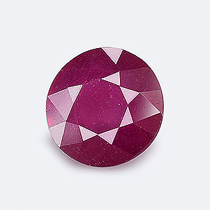 Natural 8x8x5mm Faceted Round Ruby
