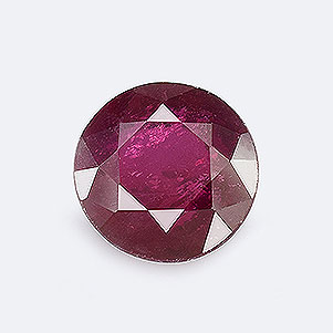 Natural 8x8x5.2mm Faceted Round Ruby