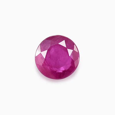 Natural 5.4x5.4x3.1mm Faceted Round Mozambique Ruby