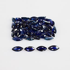 Natural 5x2.5x1.8mm Faceted Marquise Sapphire