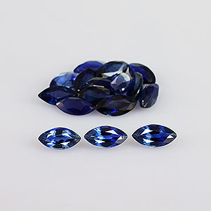 Natural 5x2.5x1.60mm Faceted Marquise Sapphire