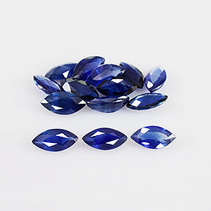Natural 6x3x1.5mm Faceted Marquise Sapphire
