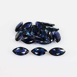Natural 7x3.5x2.5mm Faceted Marquise Sapphire