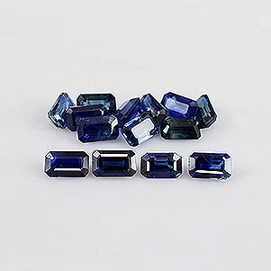 Natural 5x3x2.5mm Faceted Octagon Sapphire