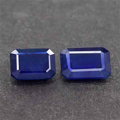 Natural 7x5x3.3mm Faceted Octagon Sapphire