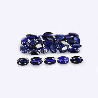 Natural 5x3x2.1mm Faceted Oval Sapphire