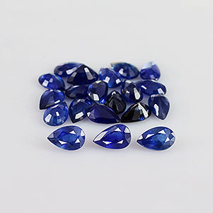 Natural 5x3x2mm Faceted Pear Sapphire