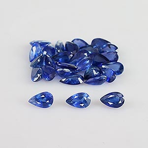 Natural 5x3x2.2mm Faceted Pear Sapphire