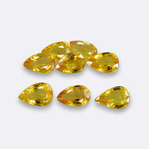 Natural 3x2mm Faceted Pear Sapphire