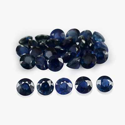 Natural 3x3x2.20mm Faceted Round Sapphire