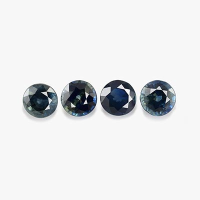 Natural 4x4x2.8mm Faceted Round Sapphire