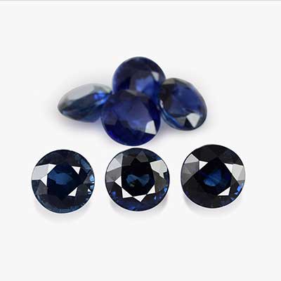 Natural 3.75x3.75x2.8mm Faceted Round Sapphire