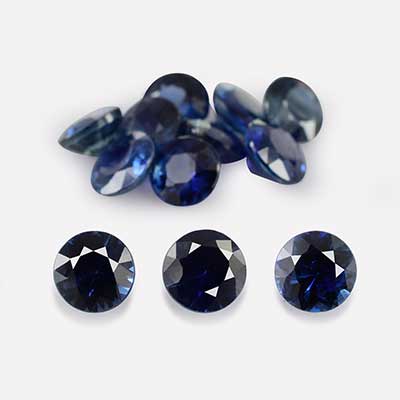 Natural 3.25x3.25x2mm Faceted Round Sapphire