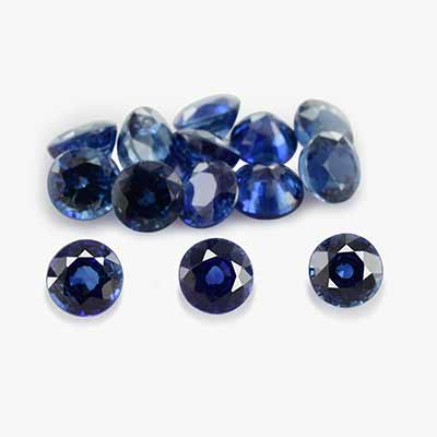 Natural 3.5x3.5x2.6mm Faceted Round Sapphire