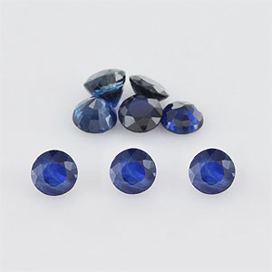 Natural 3.25x3.25x2.5mm Faceted Round Sapphire
