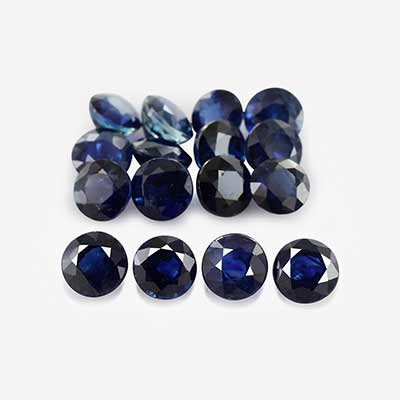 Natural 3.5x3.5x2.3mm Faceted Round Sapphire