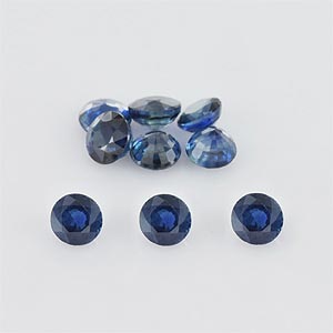 Natural 3.25x3.25x2.2mm Faceted Round Sapphire