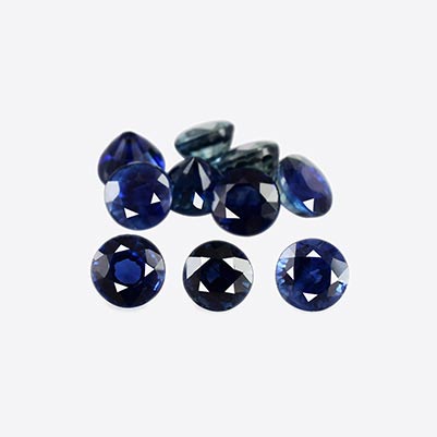Natural 3.5x3.5x2.7mm Faceted Round Sapphire