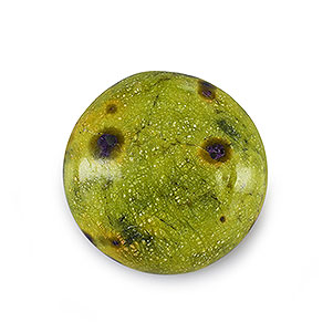 Natural 18x18x5.2mm Cabochon Round Stichtite