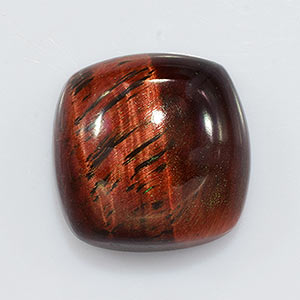 Natural 16x16x7.6mm Cabochon Cushion Tiger Eye