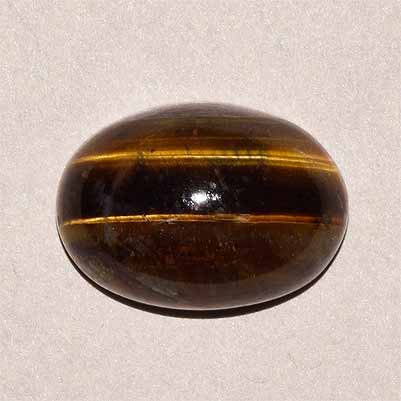 Natural 14x10x6.4mm Cabochon Oval Tiger Eye