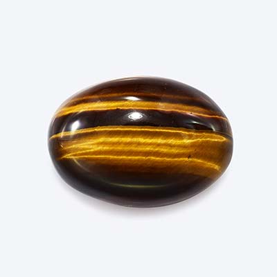 Natural 23.7x16.7x7.7mm Cabochon Oval Tiger Eye