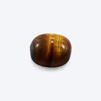 Natural 7.5x6.4x4.4mm Cabochon Oval Tiger Eye