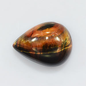 Natural 16x12x7.4mm Cabochon Pear Tiger Eye