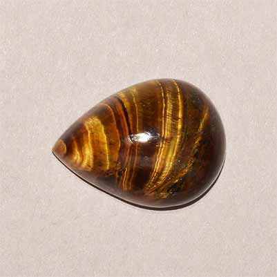 Natural 20x15x9.2mm Cabochon Pear Tiger Eye