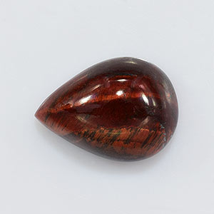 Natural 14x10.3x6.6mm Cabochon Pear Tiger Eye