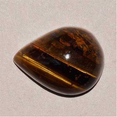 Natural 16x12x7.7mm Cabochon Pear Tiger Eye