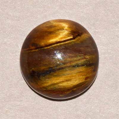 Natural 10x10x4.7mm Cabochon Round Tiger Eye