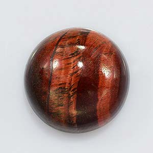 Natural 14x14x6.6mm Cabochon Round Tiger Eye