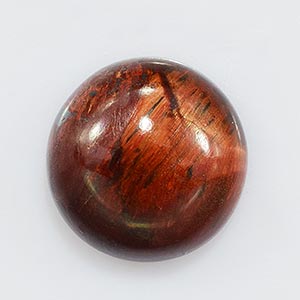 Natural 10.2x10.2x4.7mm Cabochon Round Tiger Eye