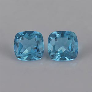 Natural 7x7x4.3mm Faceted Cushion Topaz