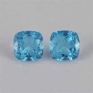 Natural 7x7x4.6mm Faceted Cushion Topaz