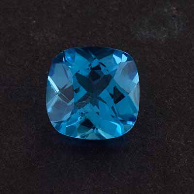 Natural 8x8x5.3mm Faceted Cushion Topaz