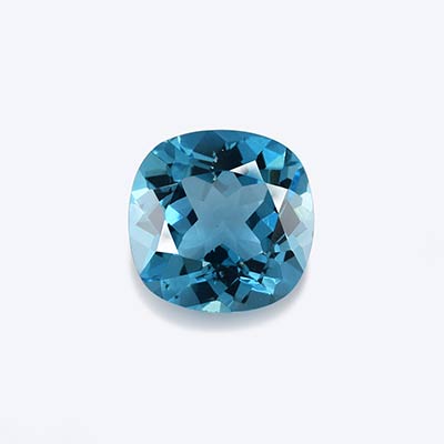 Natural 9x9x6mm Faceted Cushion Topaz