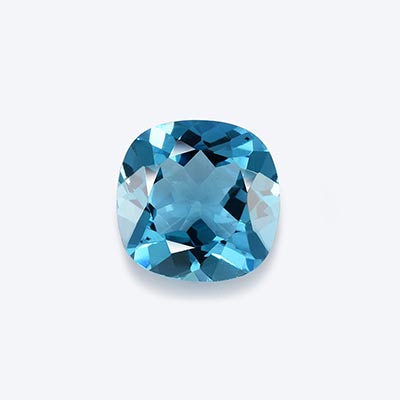 Natural 9x9x5.4mm Faceted Cushion Topaz