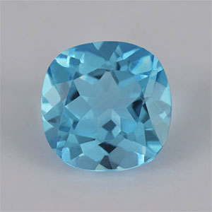 Natural 9x9x5.7mm Faceted Cushion Topaz