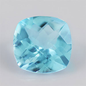 Natural 10x10x5.5mm Checker Cushion Topaz