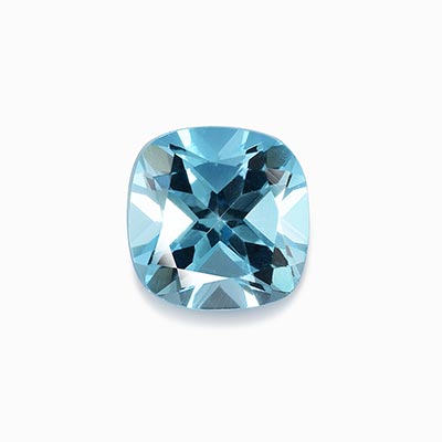 Natural 6x6x4.4mm Faceted Cushion Topaz