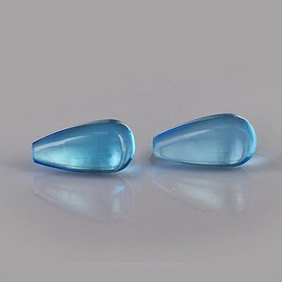 Natural 10.3x5.4x5.4mm Plain Drop Topaz