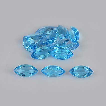 Natural 10x5x2.8mm Faceted Marquise Topaz