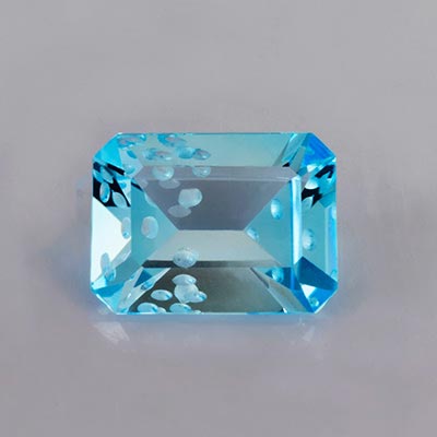 Natural 16x12x7.6mm Faceted Octagon Topaz