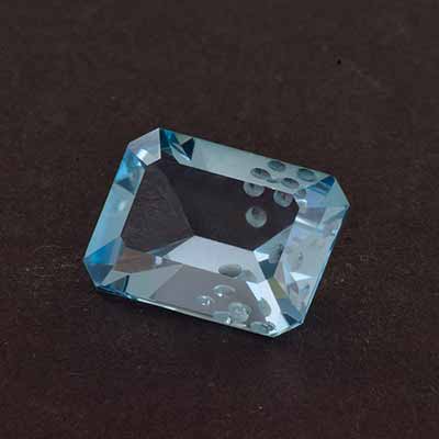 Natural 16x12x6.4mm Faceted Octagon Topaz