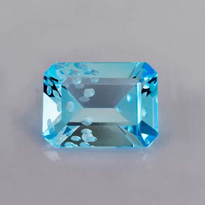 Natural 16x11.6x7.10mm Faceted Octagon Topaz